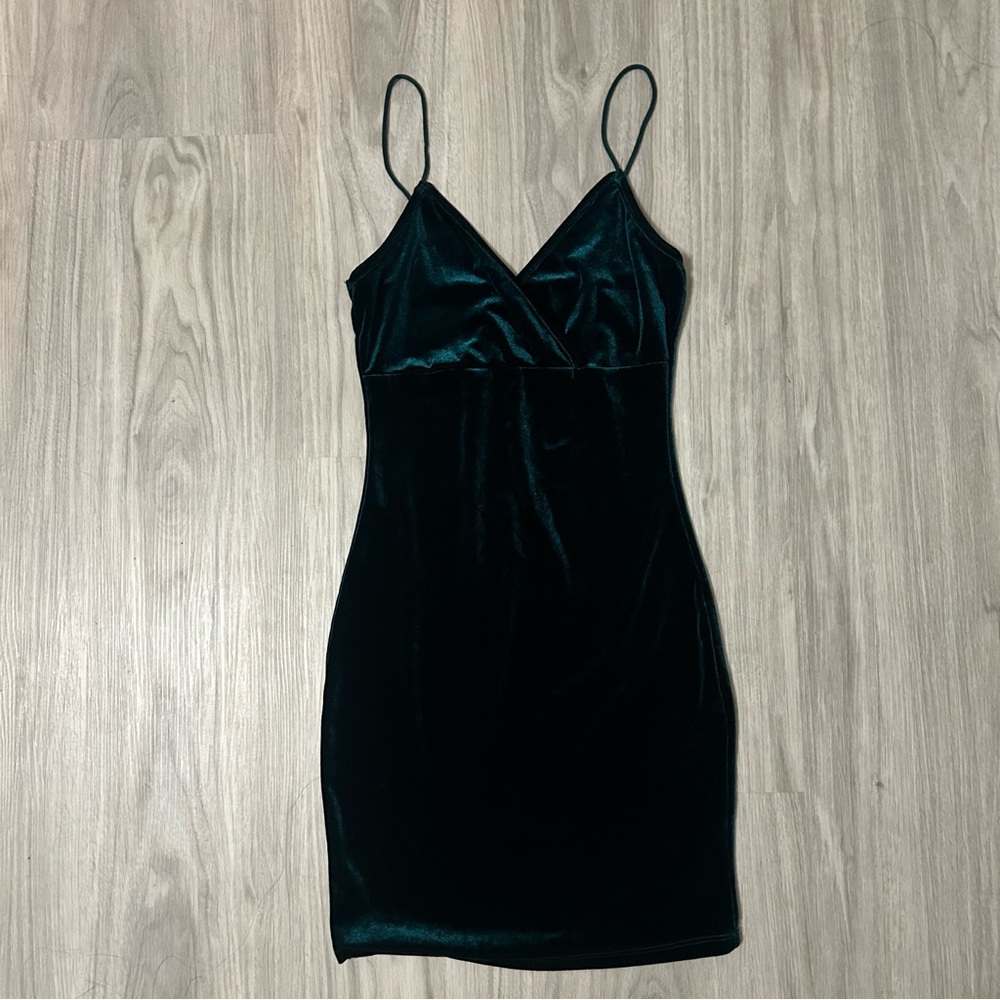 Velvet Green Dress